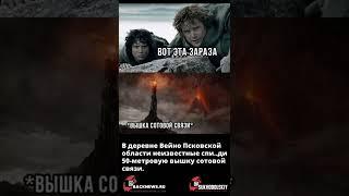 В деревне Вейно Псковской области неизвестные спи  ди 50 метровую вышку сотовой связи