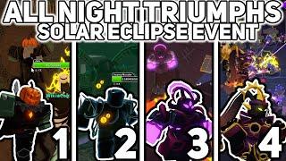 All Nights 1-4 - Solar Eclipse Event - Tower Defense Simulator