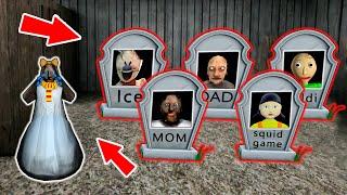 Granny vs Baldi vs R.I.P. - funny horror animation 60 min. of the most comedy animations
