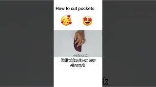 How to cut a cute pockets #short