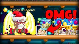 Opening Winterfest Calendars in Growtopia *Super Lucky*