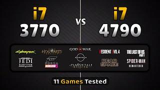 intel Core i7 4790 vs i7 3770  3rd vs 4th Gen Intel i7 Processors  11 Games Tested in 2023