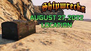 GTA Online Shipwreck Location August 27 2022  Frontier Outfit Scraps  Daily Collectible Guide