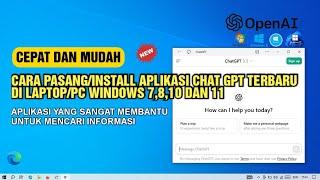 Cara Install ChatGPT Di LaptopPC Windows 781011 - Aplikasi Chat GPT Untuk Windows Terbaru