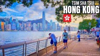 Hong Kong — Tsim Sha Tsui Walking Tour【4K HDR】 Walking by Hong Kongs Famous Skyline