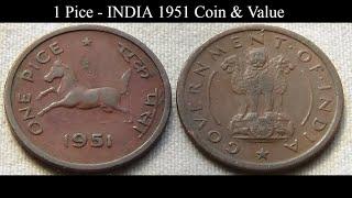 1 Pice - INDIA 1951 Coin & Value