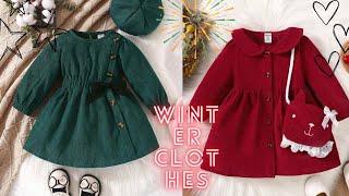 Baby Girls winter clothes collection  Babies dress new designs 2023