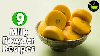 9 Milk Powder Sweets & Desserts  9 Easy and Instant Sweets  Indian Sweets   Sweets Recipes