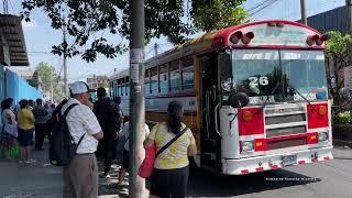Buses in San Salvador El Salvador 2024 - autobuses en san salvador