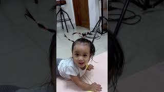 RAMBUT ADIK AUDREY DI ISENGIN MAMA #viral