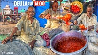 India’s Most Spicy Aloo DUM  85 years Old Man Selling Deula Aloo Dum 1 kg only 35₹-  Street Food