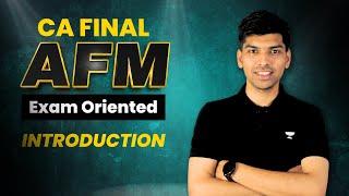 CA Final AFM  Exam-Oriented Nov24  CA Rohit Chipper AIR17 I Unacademy