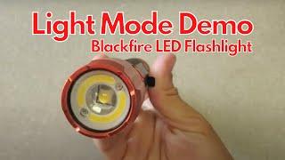 Demo of Light Modes on the Blackfire Flashlight