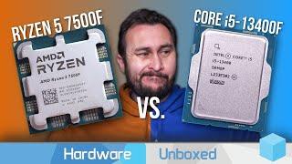 New Budget CPU King? $180 AMD Ryzen 5 7500F vs. Core i5 13400F Gaming Benchmark