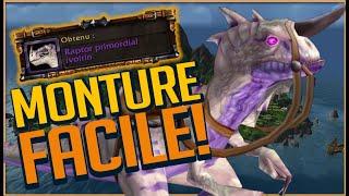 MONTURE FACILE - RAPTOR PRIMORDIAL IVOIRIN - WORLD OF WARCRAFT