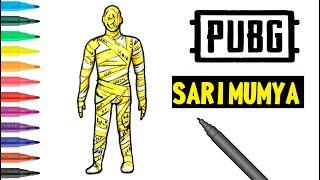 Easy Drawing Yellow Mummy Pubg Mobile I Kolay Pubg Mobile Sarı Mumya Çizimi