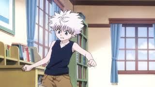 Killua throwing a tantrum