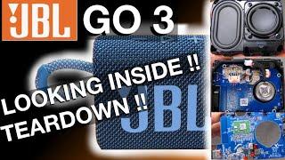 Looking inside JBL GO3 Bluetooth speaker 4K Teardown