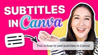 How to Add Subtitles in Canva - 2022