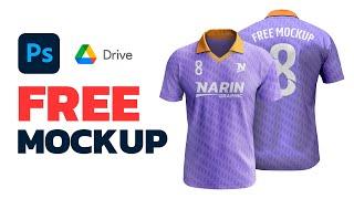 Free Polo Soccer Jersey Mockup Template