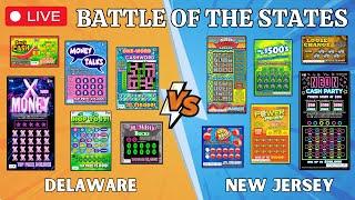 BATTLE OF THE STATESDELAWARE vs. NEW JERSEY SCRATCH OFF LOTTERY TICKETS