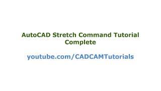 AutoCAD Stretch Command Tutorial Complete  Stretch Multiple Lines Horizontally Multiple Objects