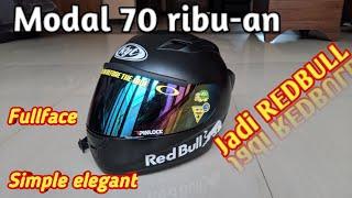 Modifikasi helm full face Modal 70 RIBU  KYT RC 7