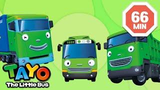 Tayo English Episode  Green Vehicles Compilation  Cartoon for Kids  Tayo Episode Club