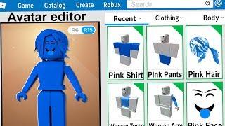 I Made a Roblox account using ONE COLOR - Challenge