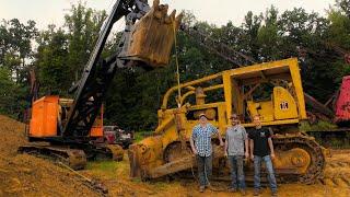 Dozer Blade Install with a Shovel  TD25C & Lorain 820