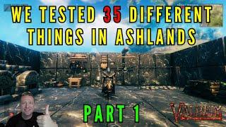 Valheim Ashlands -  Part 1 - We tested THIRTY FIVE different things on the Ashlands test branch.