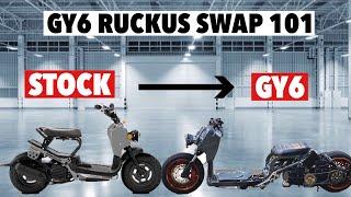 HOW TO GY6 SWAP A RUCKUS - parts you will need LIVE