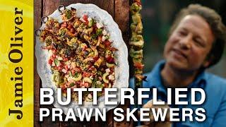 Butterflied Chilli Prawn Skewers  Jamie What to Eat This Week  Channel 4 Mondays 8pm