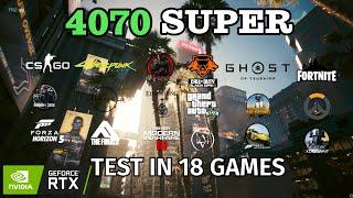 RTX 4070 Super + Ryzen 7 7800x3d - Test in 18 Games  1440P  DLSS