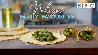 Spinach & Paneer Kati Rolls  Nadiyas Family Favourites - BBC