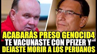 LOPEZ ALIAGA ARREMETE CONTRA VIZCARRA«GENOCIDA ACEPTA QUE SE VACUNO CON PFIZER»