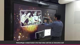 TouchMagix Converted Amdocs Video Wall into Interactive Wall