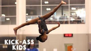 10 Year Old Gymnast Set To Become Olympic Star  KICK-ASS KIDS