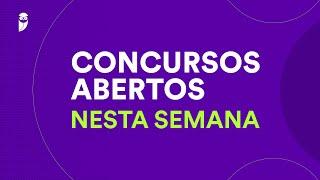 Concursos Abertos nesta Semana - 04 a 11 de Agosto de 2024