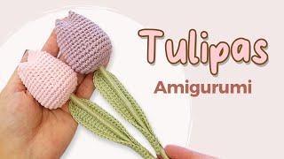 Tulipa em Amigurumi Passo a Passo – Tulipa de Crochê