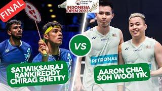 Aaron CHIA SOH Wooi Yik vs Satwiksairaj RANKIREDDY Chirag SHETTY  Indonesia Open 2023 FINAL