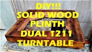 DIY Solid Wood Plinth Dual 1211 Turntable