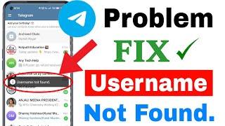 Telegram username not found problem fix  telegram app username not found  telegram problem