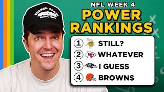 Our Week 4 POWER RANKINGS