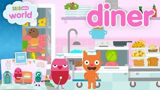 Who will do the dishes at Sago Mini Diner