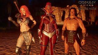 Sonja Joins The Party & Unarmed Combat ? - Conan Exiles Savage Wilds Map Mod PC Gameplay