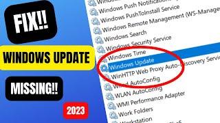 Windows Update Service Missing How to Fix 2023