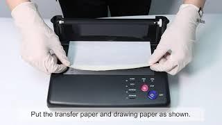 Life Basis Thermal Tattoo Stencil Printer Set Up Instruction