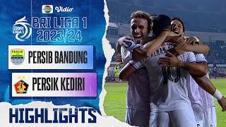 Persib Bandung VS Persik Kediri - Highlights  BRI  Liga 1 20232024