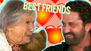 Hilarious British Granny Becomes Best Friends with Gerard Butler